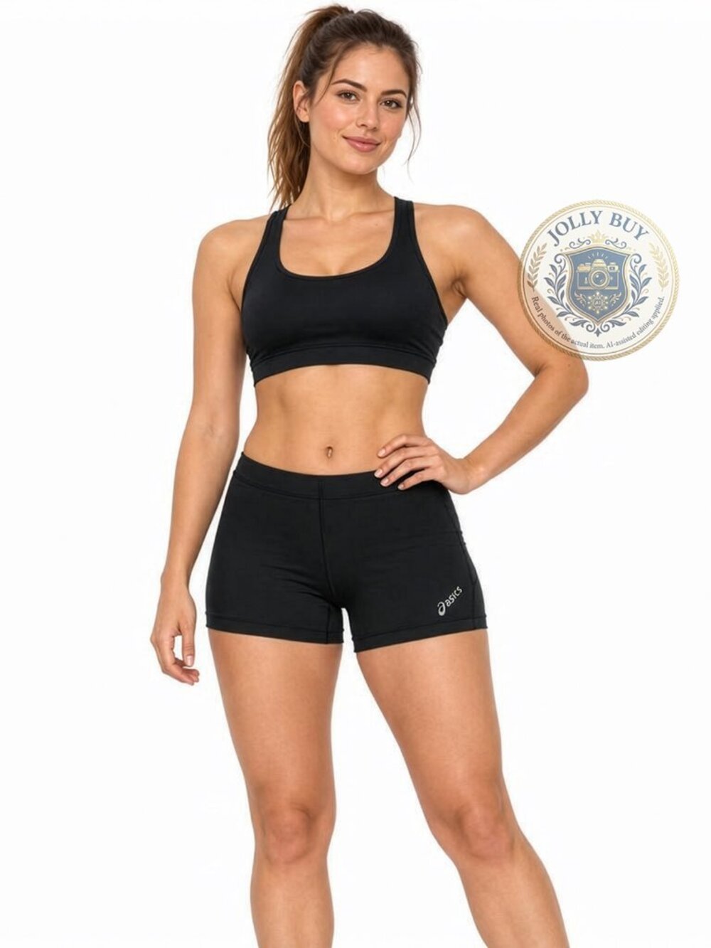 ASICS Fit Sana Women’s Athletic Shorts Yoga, Running, Gym Black Size XL NEW